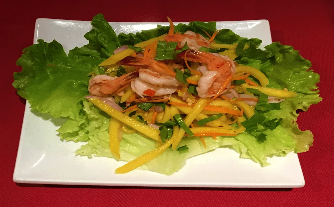 169 - salade de mangue et crevettes 169 - Salade de mangue et de crevettes