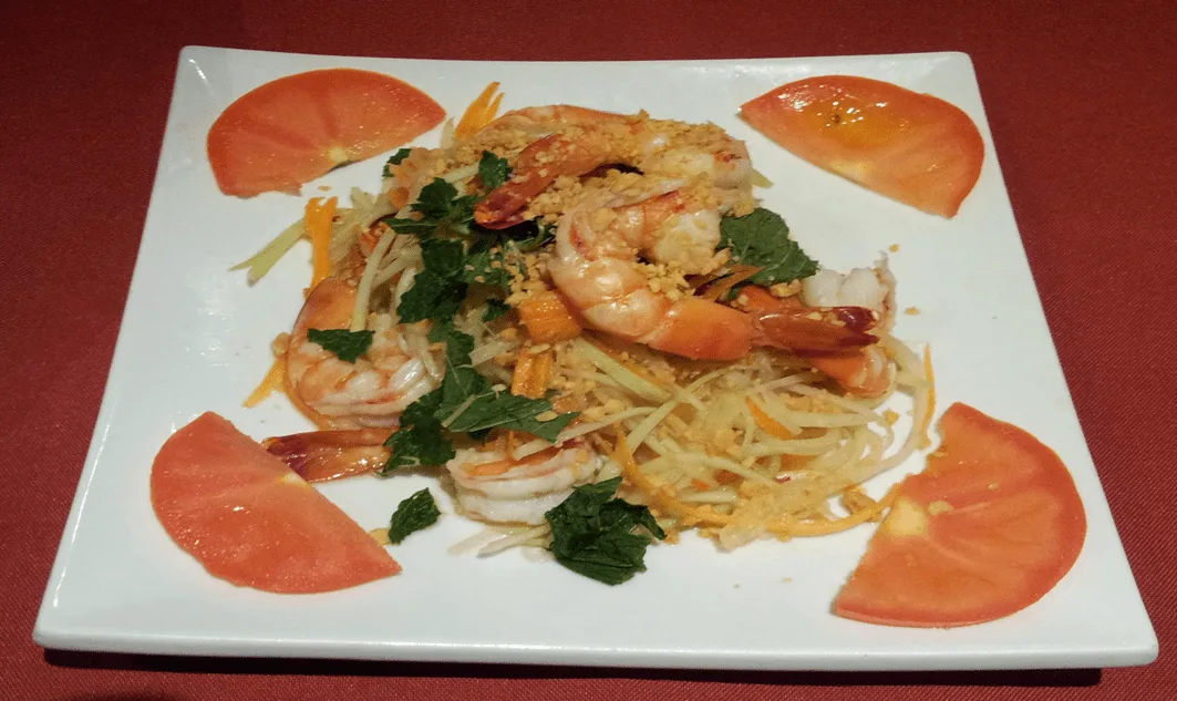 178 - salade papaye à la vietnamienne 178 - Salade papaye aux crevettes
